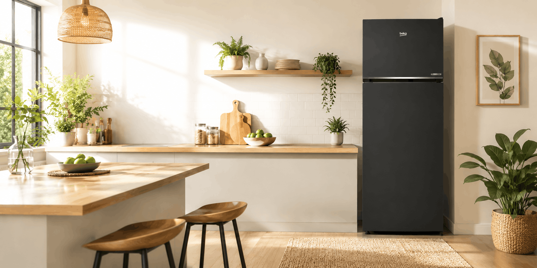 Réfrigérateur Beko No Frost INVERTER Double Portes 455 Litres / Dark INOX